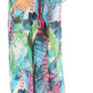 Sakkas Wilder Printed Design Long Sheer Rhinestone Caftan Dress / Cover Up