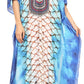 Sakkas Georgettina Flowy Rhinestone V Neck Long Caftan Dress/Cover Up