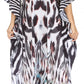 Sakkas Georgettina Flowy Rhinestone V Neck Long Caftan Dress/Cover Up