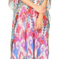 Sakkas Georgettina Flowy Rhinestone V Neck Long Caftan Dress/Cover Up