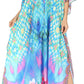 Sakkas Georgettina Flowy Rhinestone V Neck Long Caftan Dress/Cover Up