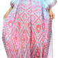 Sakkas Georgettina Flowy Rhinestone V Neck Long Caftan Dress/Cover Up