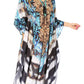 Sakkas Georgettina Flowy Rhinestone V Neck Long Caftan Dress/Cover Up