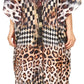 Sakkas Georgettina Flowy Rhinestone V Neck Long Caftan Dress/Cover Up