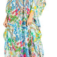 Sakkas Georgettina 2025 Flowy Rhinestone V Neck Long Caftan Dress / Cover Up