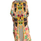 Sakkas Georgettina 2025 Flowy Rhinestone V Neck Long Caftan Dress / Cover Up