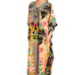 Sakkas Georgettina 2025 Flowy Rhinestone V Neck Long Caftan Dress / Cover Up