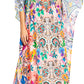 Sakkas Georgettina 2025 Flowy Rhinestone V Neck Long Caftan Dress / Cover Up