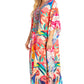 Sakkas Georgettina 2025 Flowy Rhinestone V Neck Long Caftan Dress / Cover Up