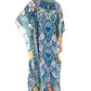 Sakkas Georgettina 2025 Flowy Rhinestone V Neck Long Caftan Dress / Cover Up