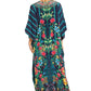 Sakkas Georgettina 2025 Flowy Rhinestone V Neck Long Caftan Dress / Cover Up