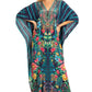 Sakkas Georgettina 2025 Flowy Rhinestone V Neck Long Caftan Dress / Cover Up