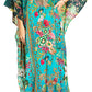 Sakkas Georgettina 2025 Flowy Rhinestone V Neck Long Caftan Dress / Cover Up