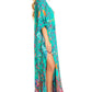 Sakkas Georgettina 2025 Flowy Rhinestone V Neck Long Caftan Dress / Cover Up