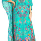 Sakkas Georgettina 2025 Flowy Rhinestone V Neck Long Caftan Dress / Cover Up