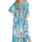 Sakkas Georgettina 2025 Flowy Rhinestone V Neck Long Caftan Dress / Cover Up