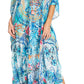 Sakkas Georgettina 2025 Flowy Rhinestone V Neck Long Caftan Dress / Cover Up