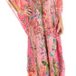 Sakkas Georgettina 2025 Flowy Rhinestone V Neck Long Caftan Dress / Cover Up
