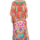 Sakkas Georgettina 2025 Flowy Rhinestone V Neck Long Caftan Dress / Cover Up