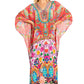 Sakkas Georgettina 2025 Flowy Rhinestone V Neck Long Caftan Dress / Cover Up