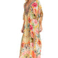 Sakkas Georgettina 2025 Flowy Rhinestone V Neck Long Caftan Dress / Cover Up