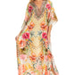 Sakkas Georgettina 2025 Flowy Rhinestone V Neck Long Caftan Dress / Cover Up