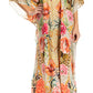 Sakkas Georgettina 2025 Flowy Rhinestone V Neck Long Caftan Dress / Cover Up