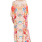 Sakkas Georgettina 2025 Flowy Rhinestone V Neck Long Caftan Dress / Cover Up