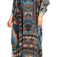 Sakkas Georgettina 2025 Flowy Rhinestone V Neck Long Caftan Dress / Cover Up