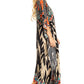 Sakkas Georgettina 2025 Flowy Rhinestone V Neck Long Caftan Dress / Cover Up