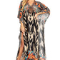 Sakkas Georgettina 2025 Flowy Rhinestone V Neck Long Caftan Dress / Cover Up