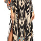 Sakkas Georgettina 2025 Flowy Rhinestone V Neck Long Caftan Dress / Cover Up