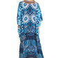 Sakkas Georgettina 2025 Flowy Rhinestone V Neck Long Caftan Dress / Cover Up