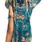 Sakkas Georgettina 2025 Flowy Rhinestone V Neck Long Caftan Dress / Cover Up