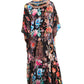 Sakkas Georgettina 2025 Flowy Rhinestone V Neck Long Caftan Dress / Cover Up
