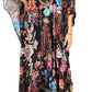 Sakkas Georgettina 2025 Flowy Rhinestone V Neck Long Caftan Dress / Cover Up