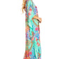 Sakkas Georgettina 2025 Flowy Rhinestone V Neck Long Caftan Dress / Cover Up
