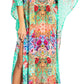 Sakkas Georgettina 2025 Flowy Rhinestone V Neck Long Caftan Dress / Cover Up