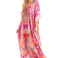 Sakkas Georgettina 2025 Flowy Rhinestone V Neck Long Caftan Dress / Cover Up