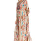 Sakkas Georgettina 2025 Flowy Rhinestone V Neck Long Caftan Dress / Cover Up