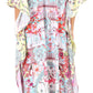 Sakkas Georgettina Flowy Rhinestone V Neck Long Caftan Dress/Cover Up