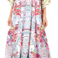 Sakkas Georgettina Flowy Rhinestone V Neck Long Caftan Dress/Cover Up
