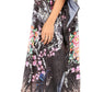 Sakkas Georgettina Flowy Rhinestone V Neck Long Caftan Dress/Cover Up