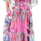 Sakkas Georgettina Flowy Rhinestone V Neck Long Caftan Dress/Cover Up