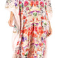 Sakkas Georgettina Flowy Rhinestone V Neck Long Caftan Dress/Cover Up