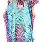 Sakkas Georgettina Flowy Rhinestone V Neck Long Caftan Dress/Cover Up
