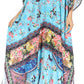 Sakkas Georgettina Flowy Rhinestone V Neck Long Caftan Dress/Cover Up