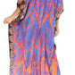 Sakkas Georgettina Flowy Rhinestone V Neck Long Caftan Dress/Cover Up