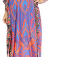 Sakkas Georgettina Flowy Rhinestone V Neck Long Caftan Dress/Cover Up
