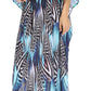 Sakkas Georgettina Flowy Rhinestone V Neck Long Caftan Dress/Cover Up